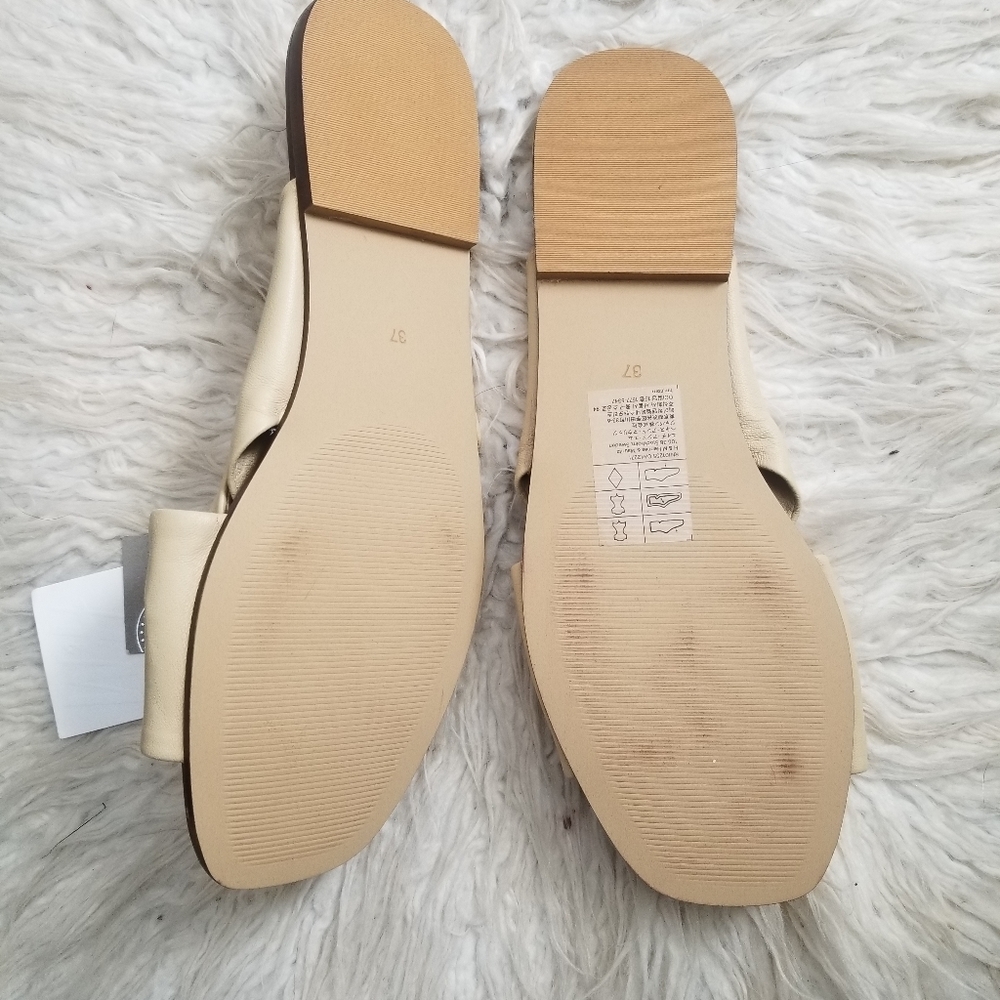 ๐ LEATHER SLIDE SANDALS - Picture 3 of 6